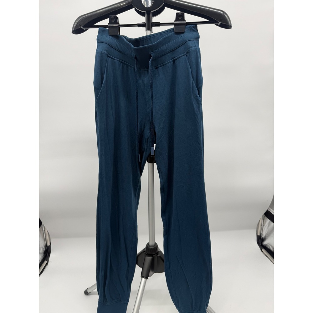 Lululemon Women's Size 6 Blue Teal Soft Jogger Pants Drawstring Athleisure Yoga
